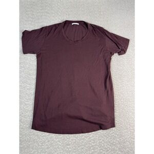 John Elliott Shirt Mens 4 Red Supima Cotton Modal Crewneck Soft Tee Made USA